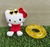 MINI PELÚCIA HELLO KITTY COM BOINHA AMARELA LC0558 - Le Catito Baby