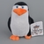 PELÚCIA PINGUIM CAPITÃO MADAGASCAR 23CM LC0223