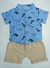 CONJUNTO BEBÊ MASC. CAMISA+SHORTS DINO LC0518 - comprar online