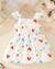 VESTIDO BEBÊ LOVE CORAÇÕES COM BOLSINHA LC0496