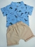 CONJUNTO BEBÊ MASC. CAMISA+SHORTS DINO LC0518 na internet