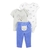 KIT BEBÊ MENINA CARTER'S 3 PEÇAS GATINHO - CM0117