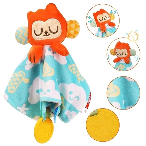 NANINHA CHOCALHO PLUSH MACAQUINHO PARA BEBÊ LC0510