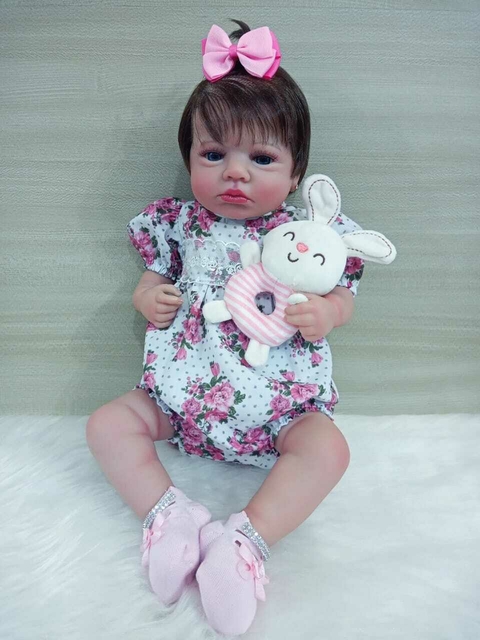 BONECA BEBÊ REBORN REALISTA MALU LC0517 - comprar online