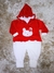 MACACÃO PLUSH COM CAPUZ E BABADINHOS PT1859 - comprar online