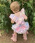 ROMPER JARDINEIRA CANDY COLORS BEBÊ MENINA LC0049 - loja online