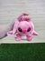 MINI PELÚCIA ANGEL STITCH ROSA CHAVEIRO 10CM - LC0346 - loja online