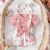 CONJUNTO SOPHIA BEBÊ FLORAL ROSA LC0359 - Le Catito Baby