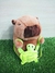 PELÚCIA CAPIVARA 20CM COM MOCHILA DE TARTARUGA LC0424 na internet