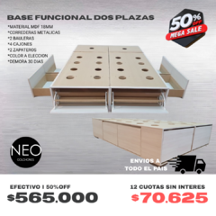 BASE FUNCIONAL MDF VIENA / TRANSFERENCIA $565.000 ! - comprar online