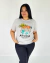Remera Ancha Ruedo Estampada Gris (0247) - Olmak