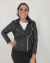 Campera Engomada Cierre Cruzado (0083) - comprar online