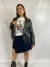 Campera Engomada Cierre Cruzado (0083)