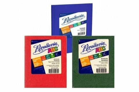 CUADERNO 19X23.5 RIVADAVIA ABC ARAÑA 98 HS CUADRO COSIDO T/D