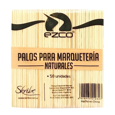 PALITOS DE MADERA HELADO EZCO X 50 UN.