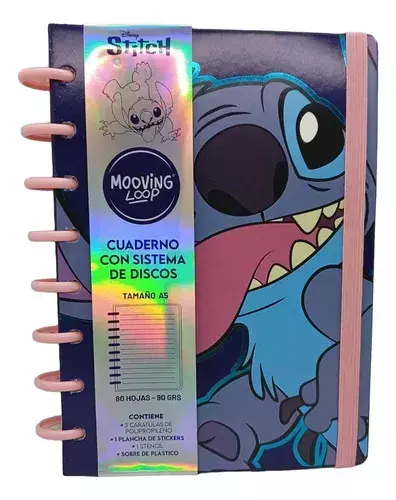 CUADERNO A DISCOS STITCH A5