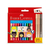 MARCADOR FABER CARAS Y COLORES X 12 + 3