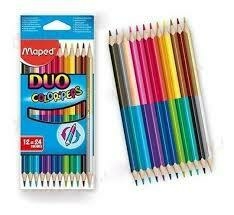 LAPICES DE COLORES MAPED COLORPEPS X 12 BICOLOR