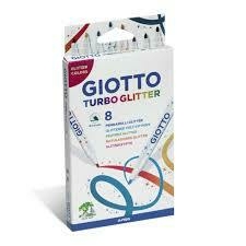 MARCADOR GIOTTO TURBO GLITTER X 8 COLORES