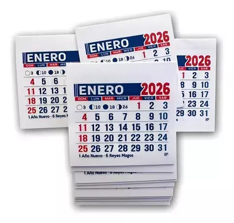 CALENDARIO MIGNON SOUVENIR 2026 X 50 - comprar online
