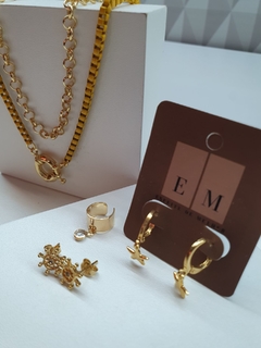 Colar amarelo, com FECHO BÓIA ALMARE, banhado em ouro 18k. na internet
