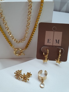 Colar amarelo, com FECHO BÓIA ALMARE, banhado em ouro 18k. - comprar online