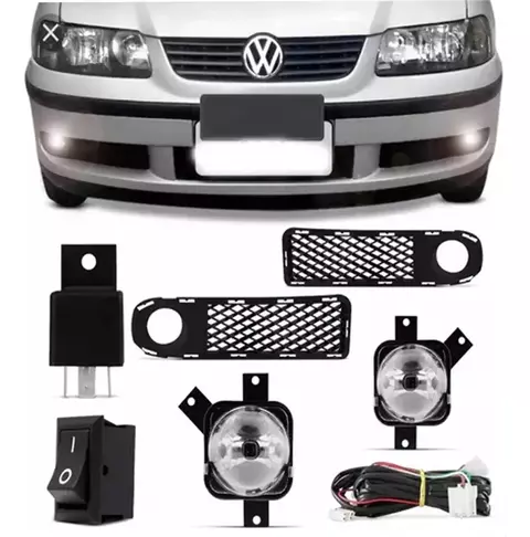 Kit Faro Auxiliar VW Gol / Gol Country / Saveiro 1999 al 2005  Completo con Tecla - comprar online