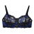 CONJUNTO DE SOUTIEN CON ARCO Y MICROBIKINI REGULABLE, Realizado en Puntilla Bicolor Azul, Jesús Fernández (Art. OUTSTR27 + OUTMIC27 ) - comprar online