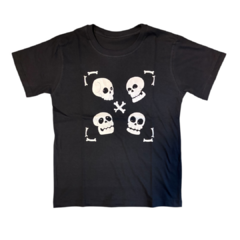 Remera Calaveras Negra - comprar online