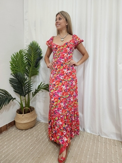 VESTIDO FLOREADO - PRINCESA (MG703) - Magda