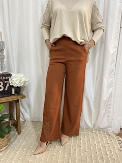 PANTALON BORDADO - CALA (90317) en internet