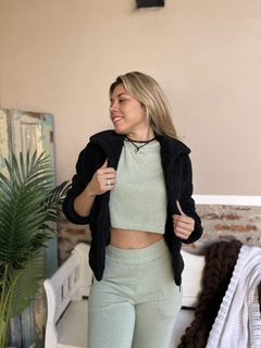 CAMPERA PELUCHE RECTA - JULIA (MG810) - tienda online