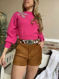 SHORT DE GAMUZA - ARIENA (MG869) - Magda
