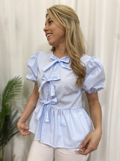 Imagen de BLUSA - RIBBON RAYADA (IS015)