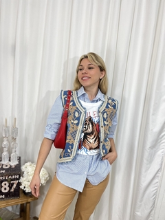CAMISA RAYADA - NORA (MG2924) - Magda