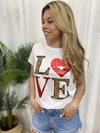 REMERA FOIL - LOVE PRINT (MG2284)