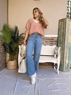 JEAN RELAXED CANDE | CELESTE - ECCOMI CUA (ECC144) - Magda
