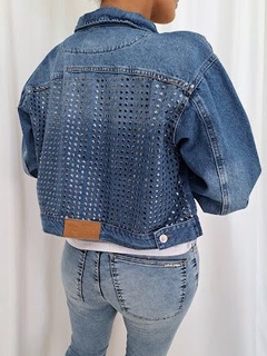 CAMPERA JEAN CROP TACHAS - ELY (MINE11) - comprar online