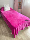 Frazada coral fleece (Microfibra liviana) fucsia - Twin size - 1 plaza 1/2