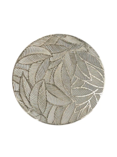 INDIVIDUAL REDONDO - PLATO DE SITIO PVC | GOLD LIKE