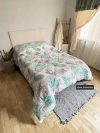 Acolchado doble faz 2 1/2 | forest - gris perla