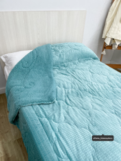 Edredón Viridiana® Queen | Rebecca aqua - tienda online