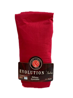 Sábana ajustable Pier Cardin Evolution 144 hilos - 1 plaza y 1/2 | Rojo