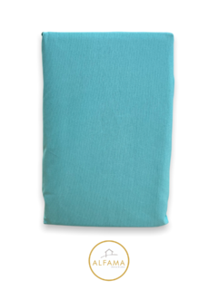 Sábana ajustable aqua Delfín Blanco 2 plazas y 1/2