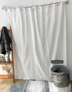 Cortina de baño tusor | blanco - Alfama Blanqueria