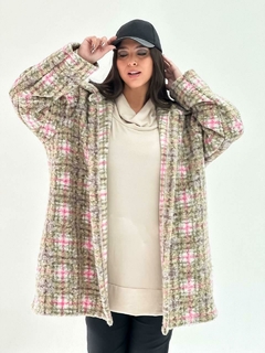Saco tapado buclé combinados - comprar online