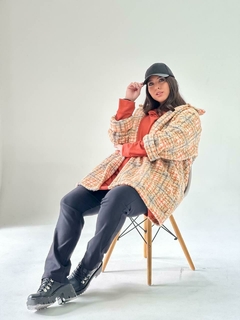 Saco tapado buclé combinados - tienda online