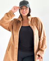 Saco tapado liso de buclé - comprar online