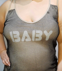 Musculosa doble de modal con tela red - comprar online