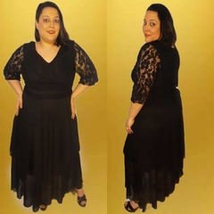 Vestido con lentejuelas en mangas - comprar online